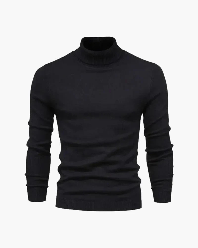 Men's Cozy Turtleneck Jumper - Warm Slim Fit Sweater