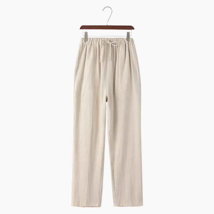 Casual Cotton Loose Fit Pants - VogeLuxe
