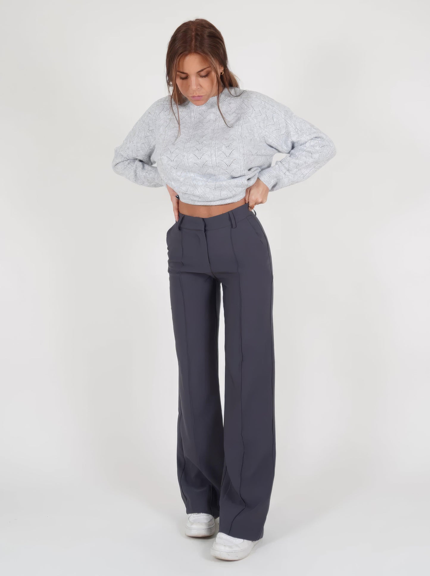 Stylish High Waist Wide Leg Pants