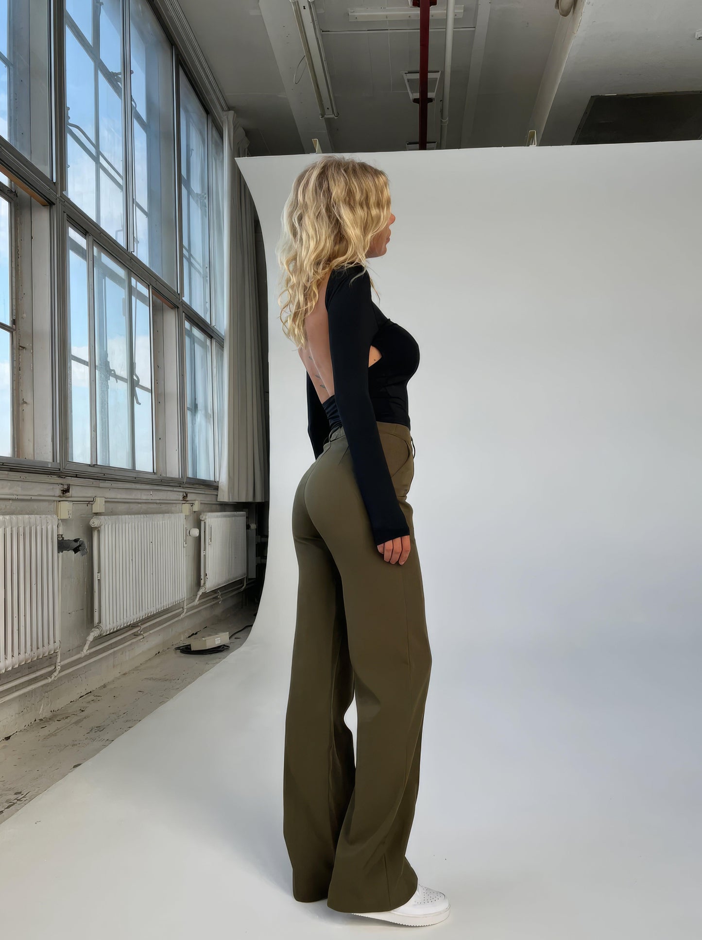 Stylish High Waist Wide Leg Pants