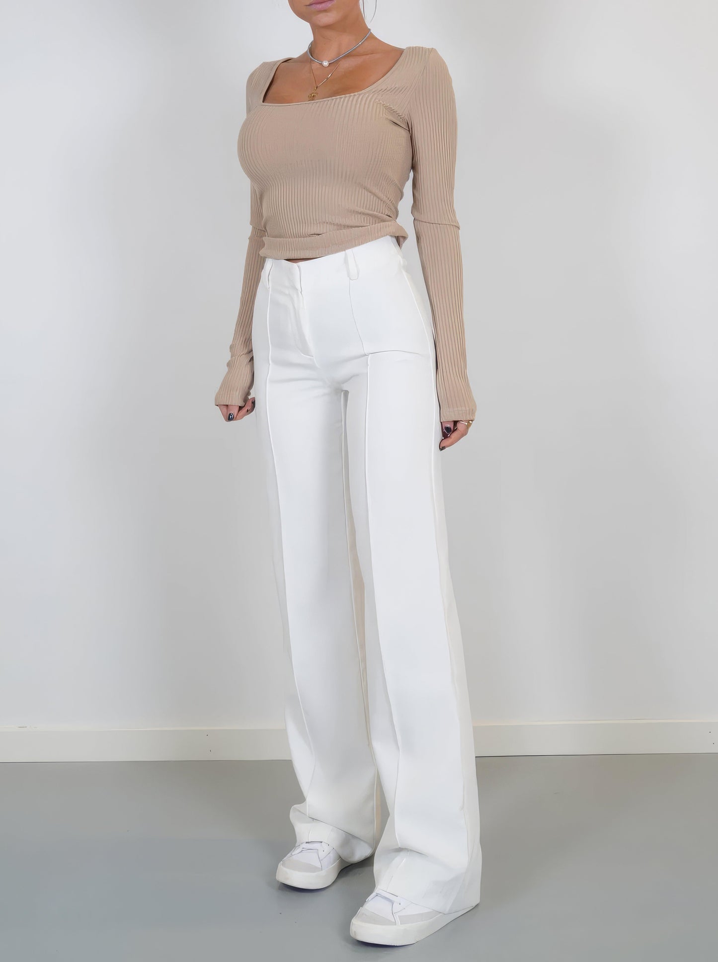 Stylish High Waist Wide Leg Pants