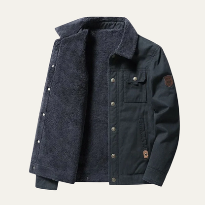 VogeLuxe | Men’s Sherpa Lined Utility Jacket