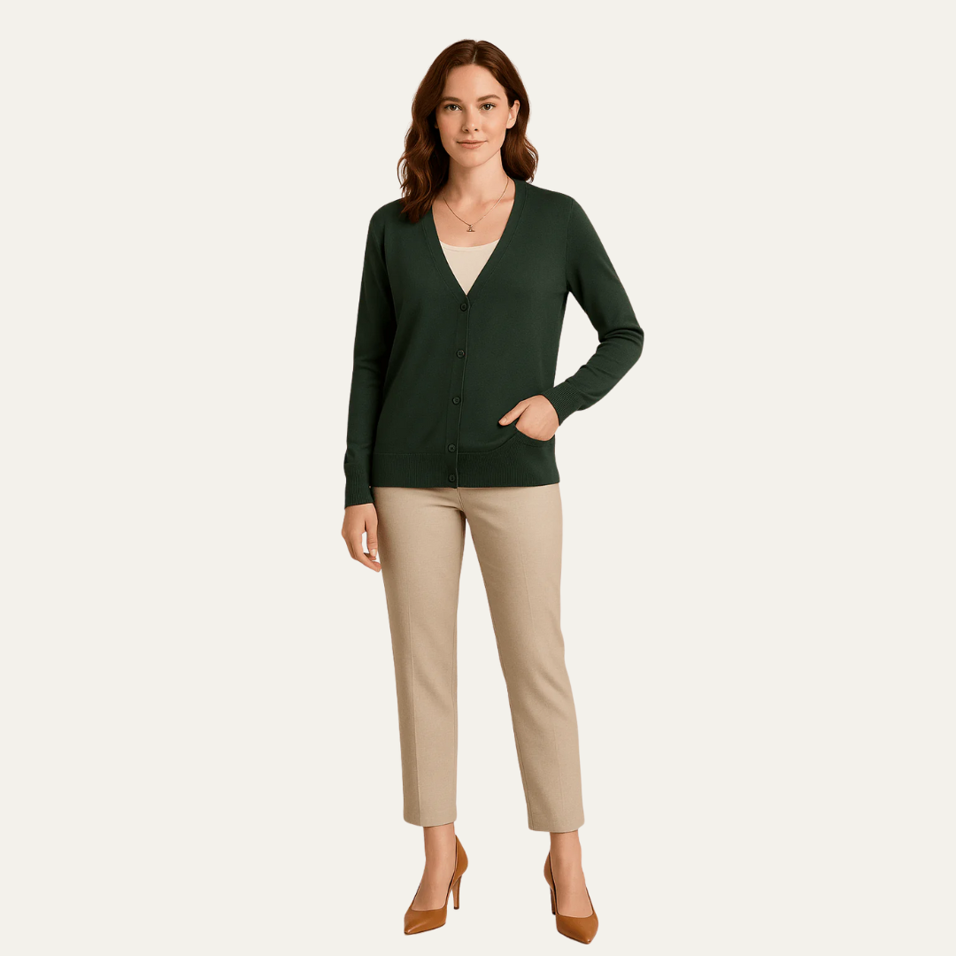 VogeLuxe | Women’s Classic Button-Front Cardigan