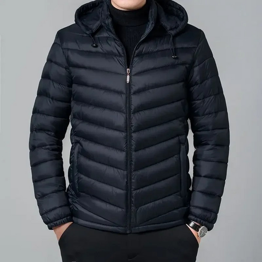 Warm Waterproof Men's Zip Up Parka Jacket - BritishElegance