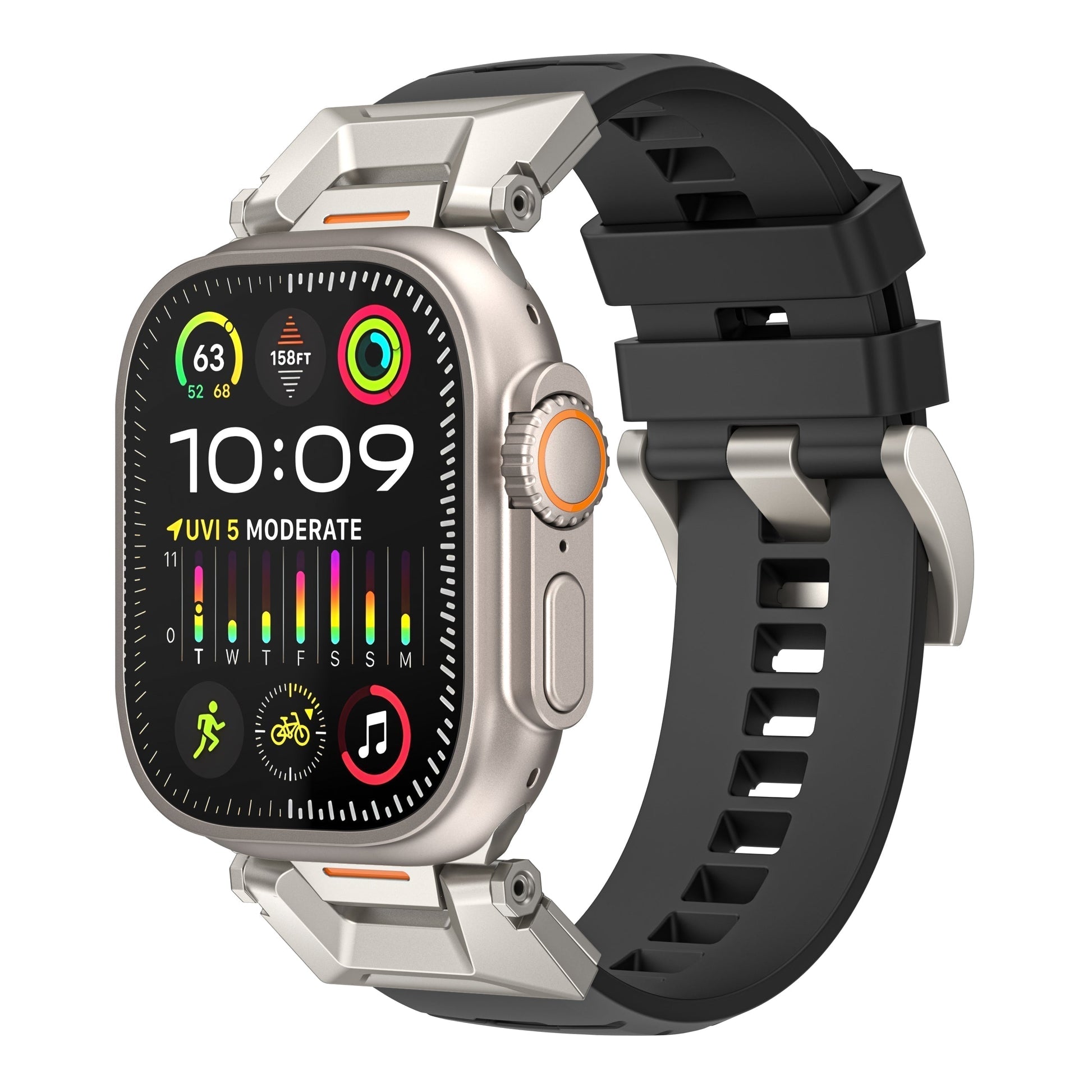 Colorful Rubber Leather Strap For Apple Watch - VogeLuxe
