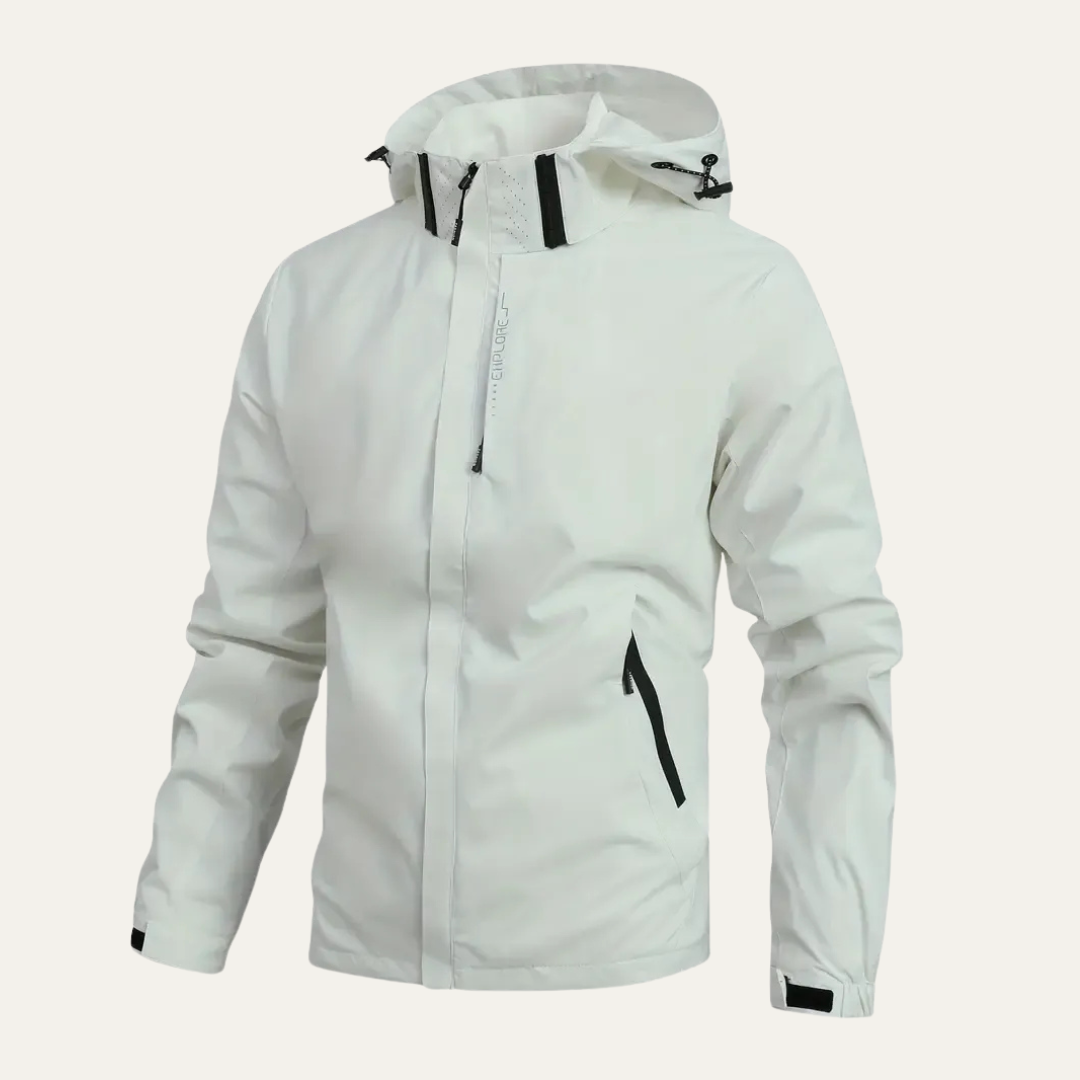 VogeLuxe | Men’s Waterproof Windproof High Neck Outdoor Shell Jacket