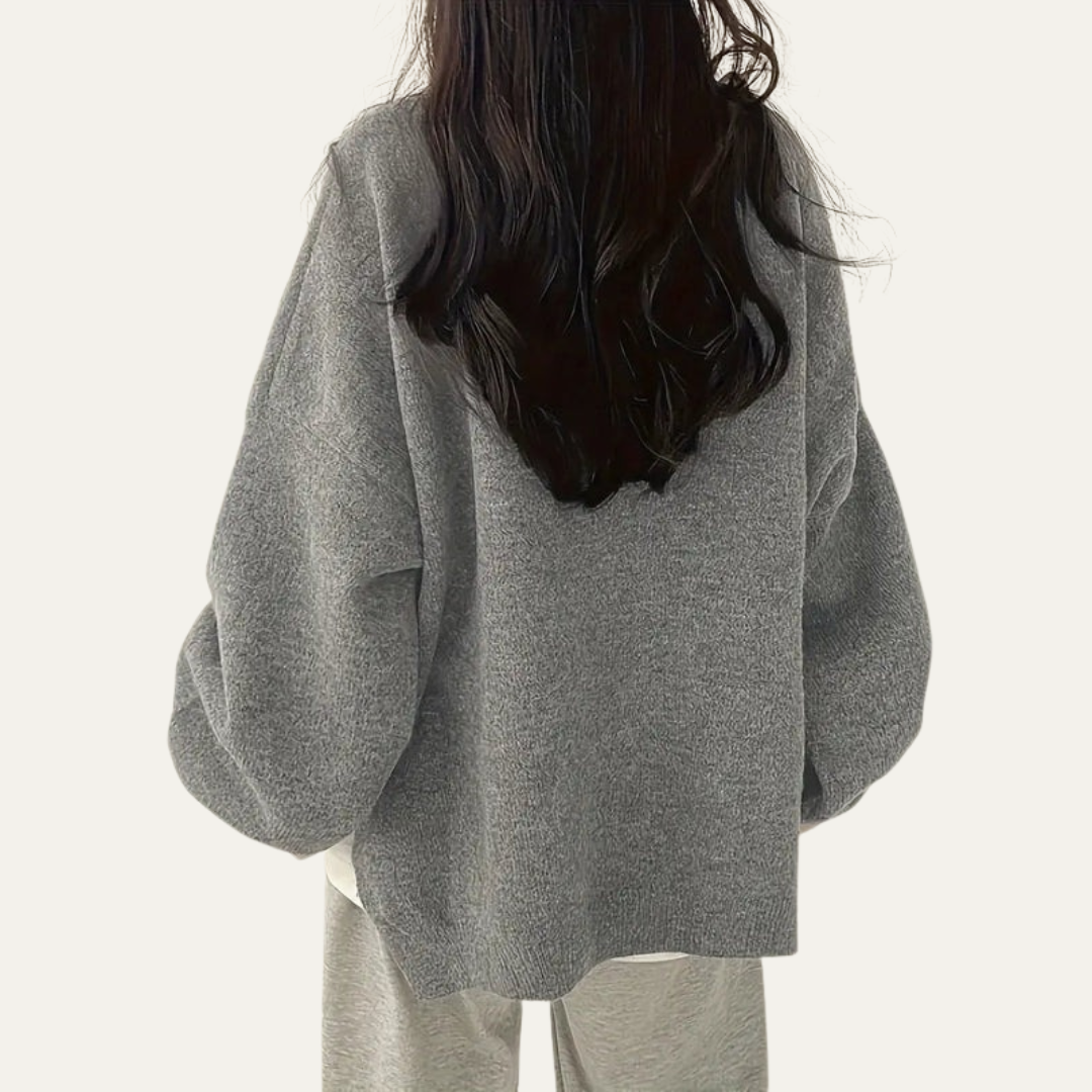 VogeLuxe | Women’s Oversized Balloon Sleeve Knit Sweater