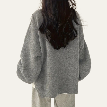 VogeLuxe | Women’s Oversized Balloon Sleeve Knit Sweater