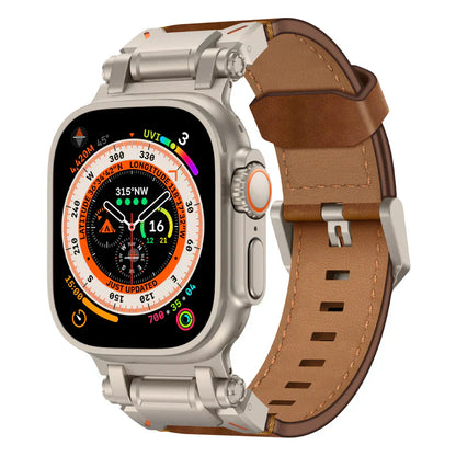 Premium Leather Band with Metal Buckle for Apple Watch - VogeLuxe
