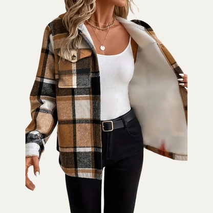 VogeLuxe | Women’s Cozy Plaid Shacket