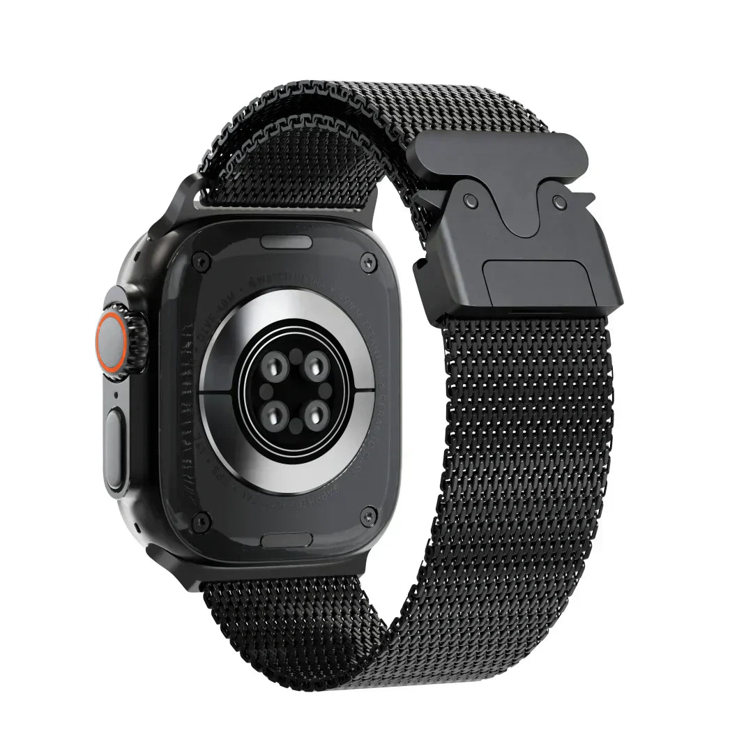 Durable Metal Loop Strap For Apple Watch With Secure Buckle