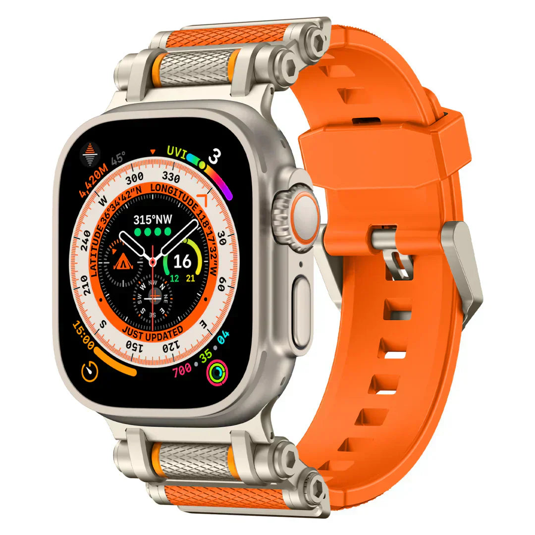 Durable Rotating Silicone Band for Apple Watch