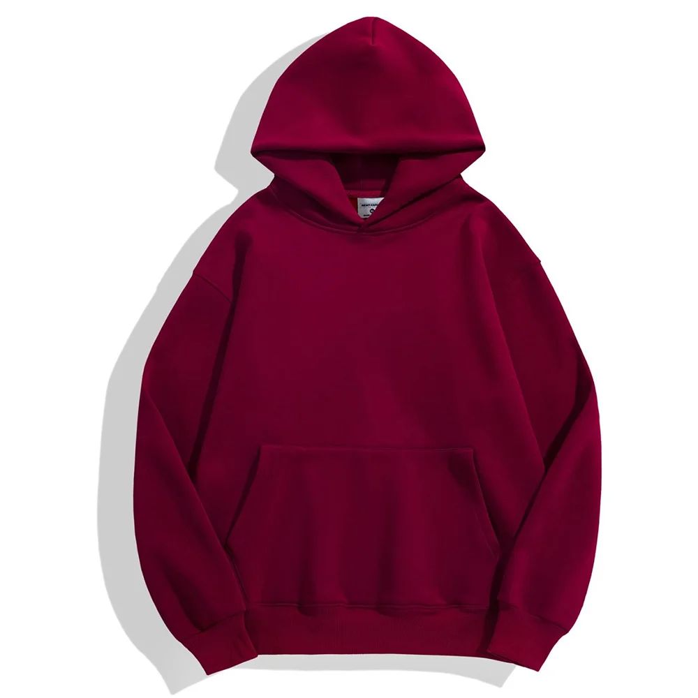 Thick Soft Cotton Velvet Hooded Sweatshirt
