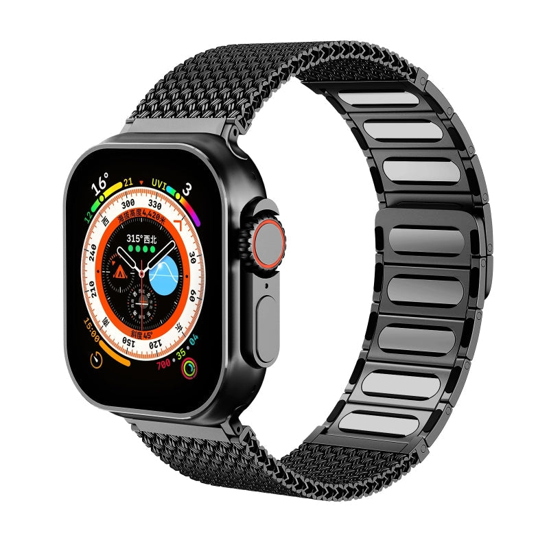 Stylish Braided Metal Band For Apple Watch - VogeLuxe