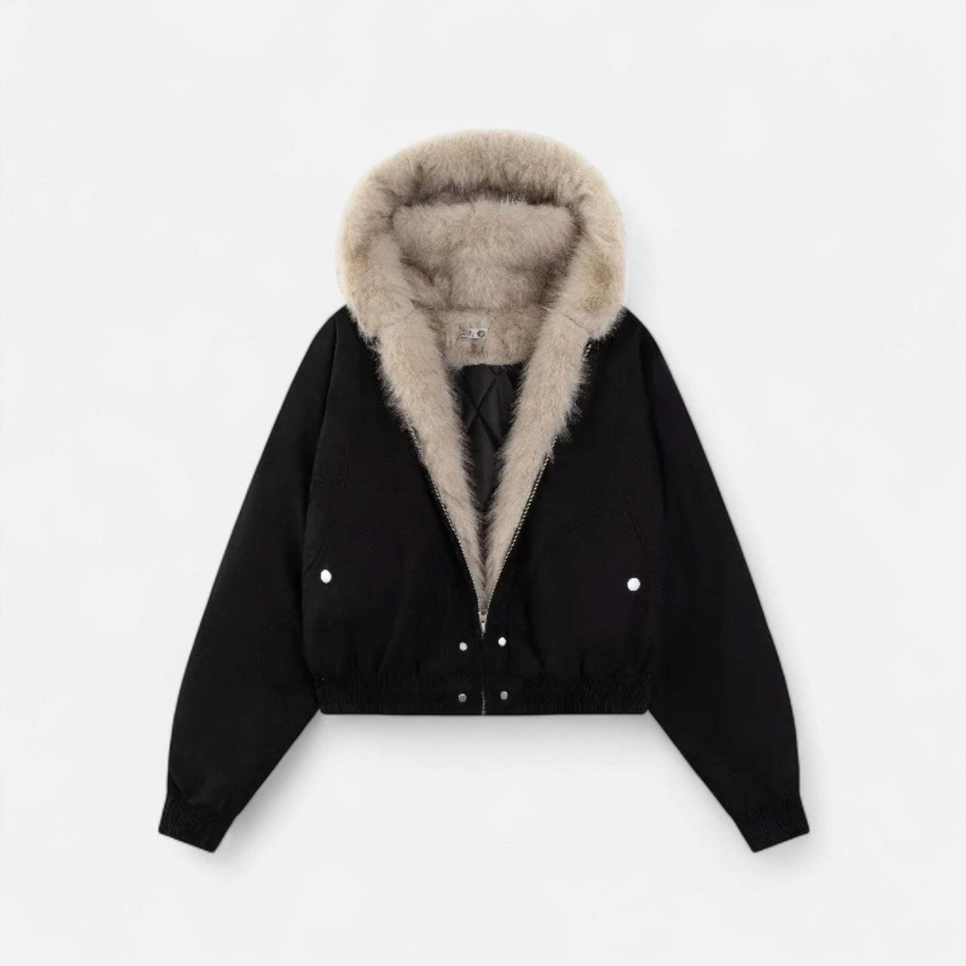Warm Women's Parka Coat - Faux Fur Hooded Jacket - VogeLuxe