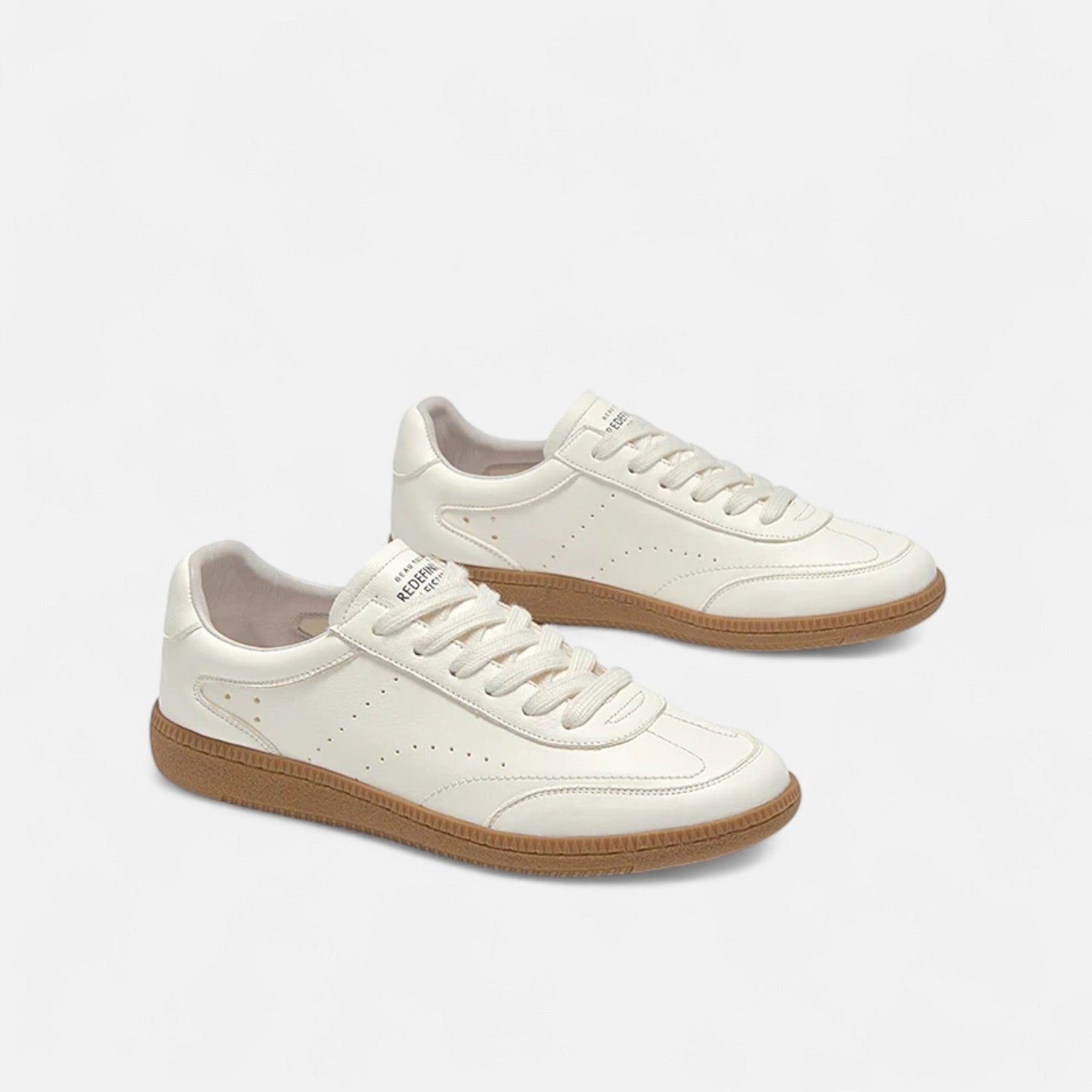 Timeless White Leather Women's Sneakers - VogeLuxe