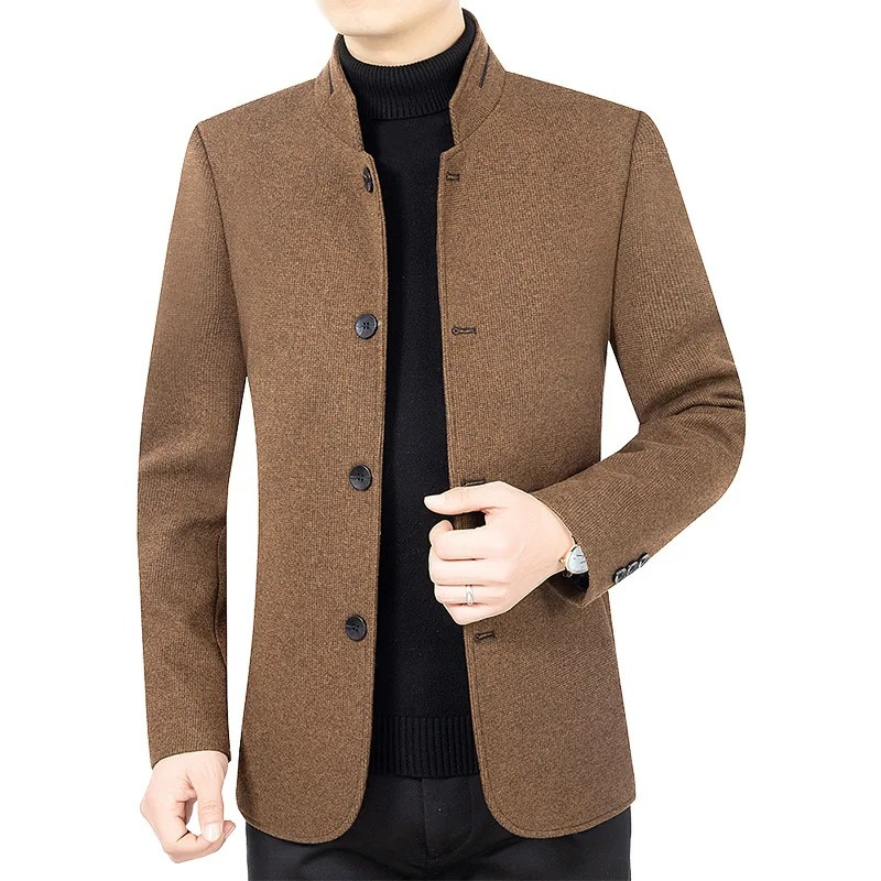 Men's Classic Fit Blazer with Four Button Front - VogeLuxe