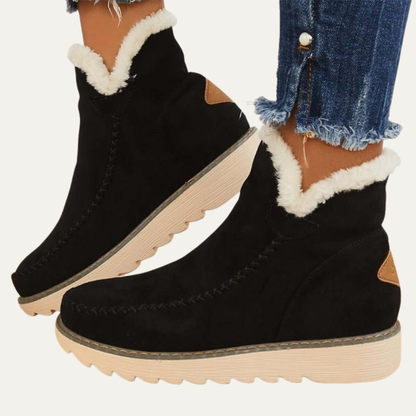 VogeLuxe | Women’s Short Winter Boots with Suede Look