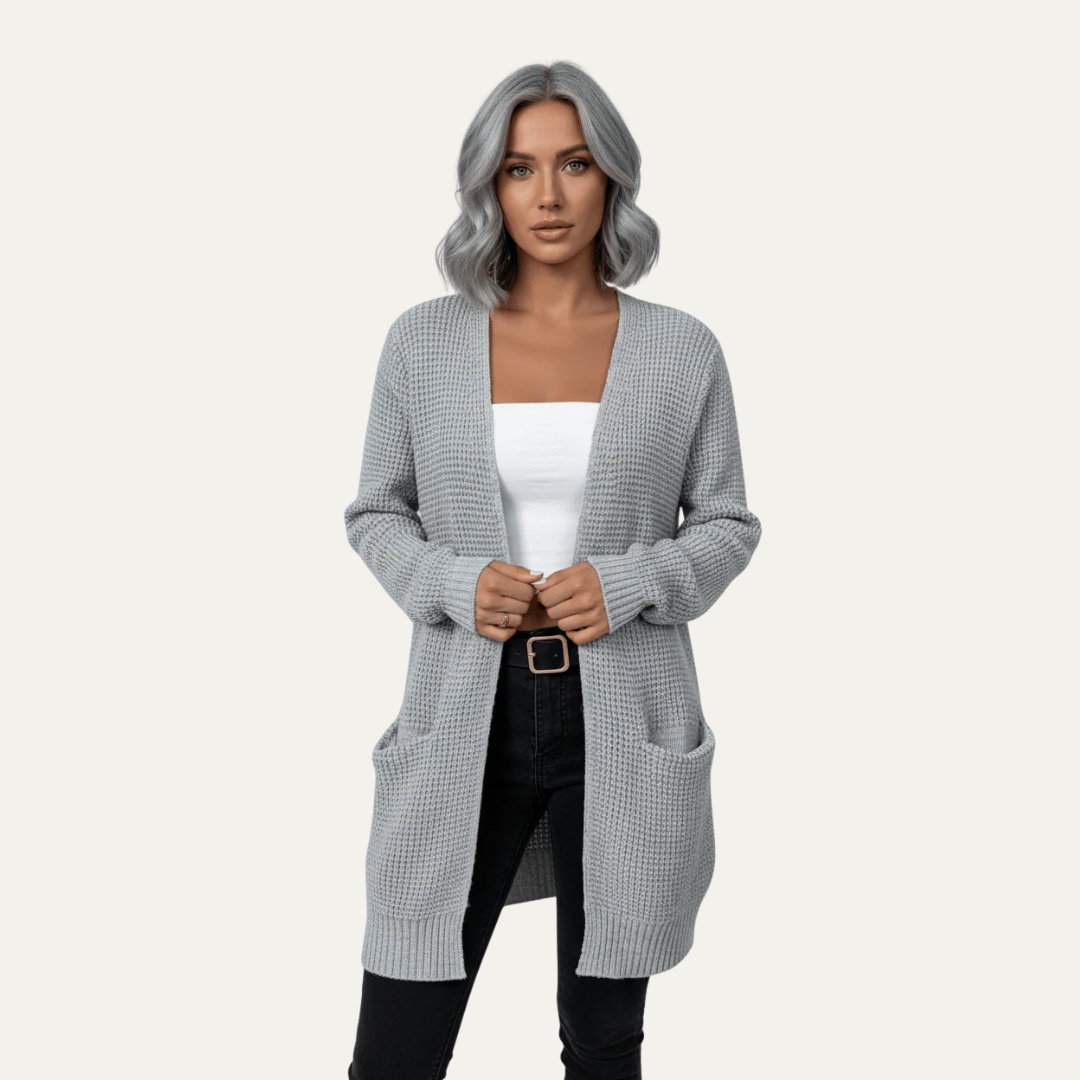 VogeLuxe | Men’s Open Front Relaxed Knit Cardigan