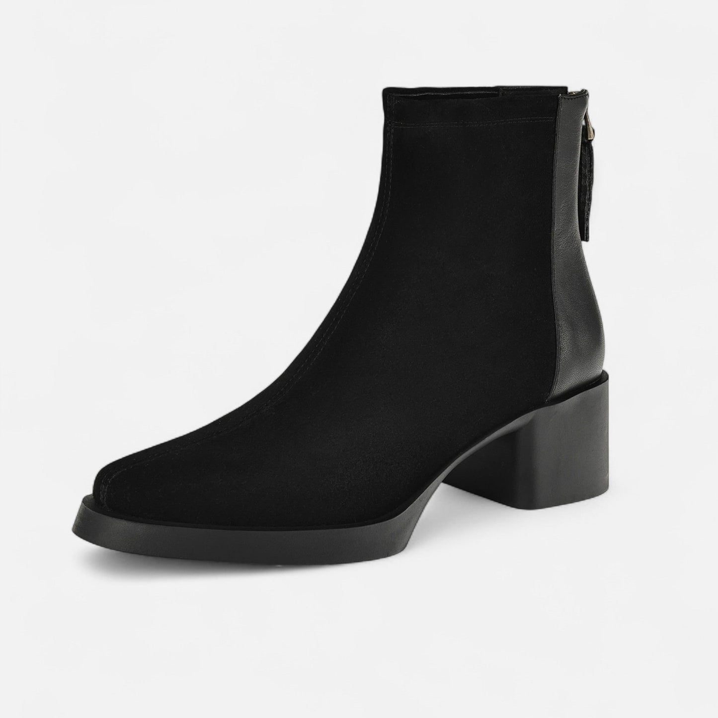 Luxury Suede Ankle Boots for Women - Block Heel - VogeLuxe