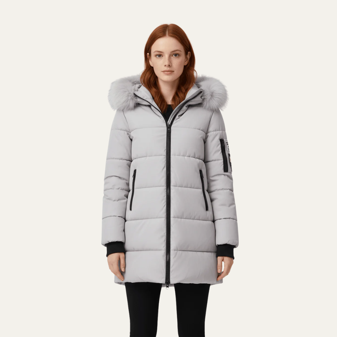 VogeLuxe | Women’s Insulated Mid-Length Puffer Coat