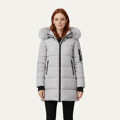 VogeLuxe | Women’s Insulated Mid-Length Puffer Coat