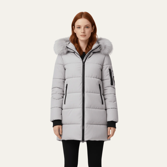 VogeLuxe | Women’s Insulated Mid-Length Puffer Coat