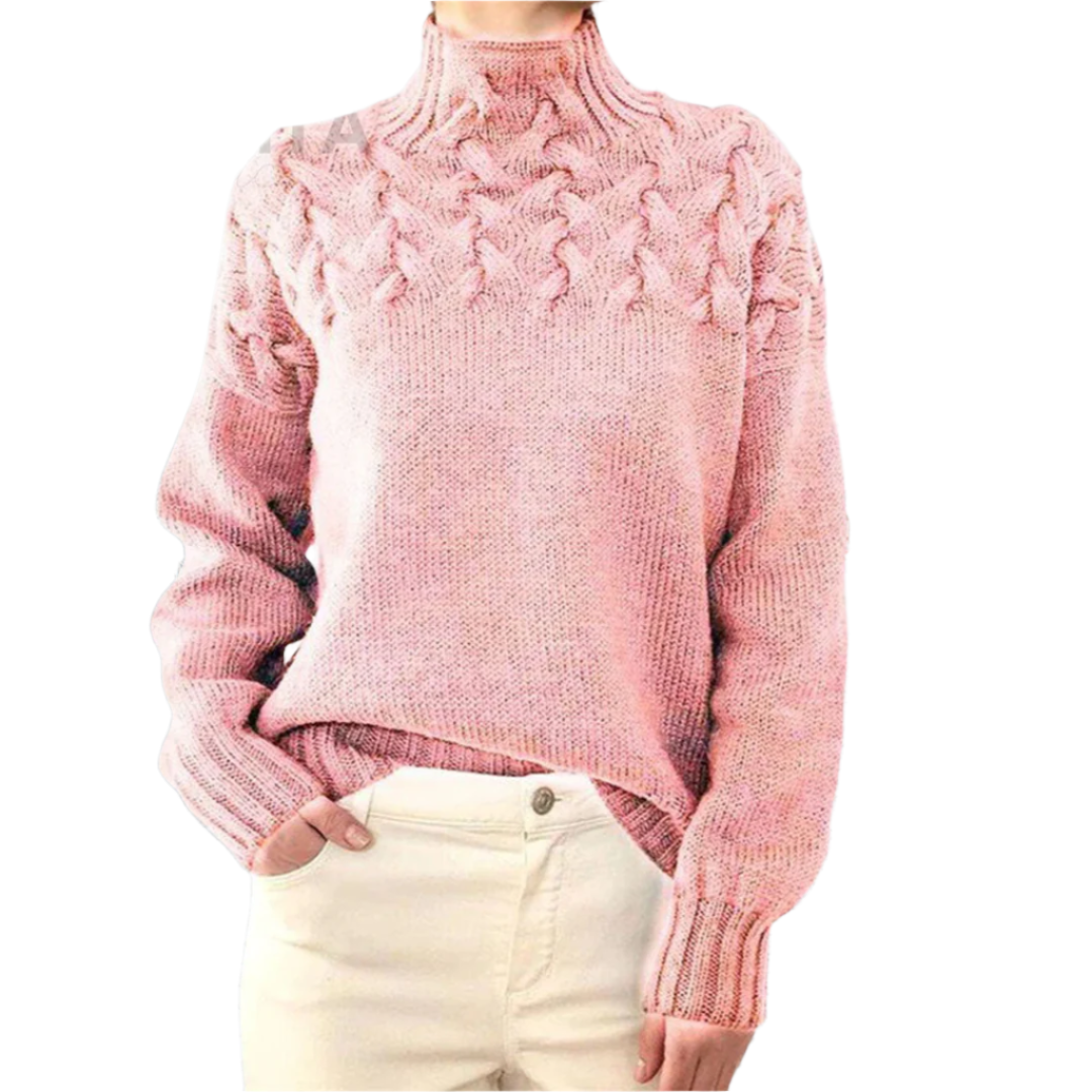 Soft Women's Crew Neck Knit Sweater