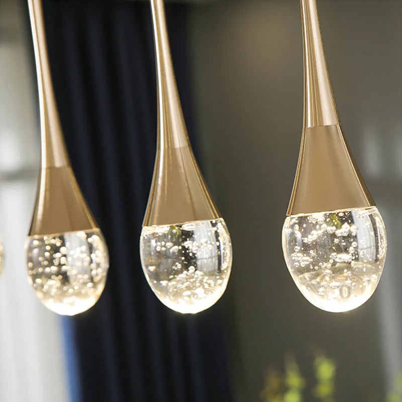 Stylish Glass Hanging Light with Soft Glow - VogeLuxe