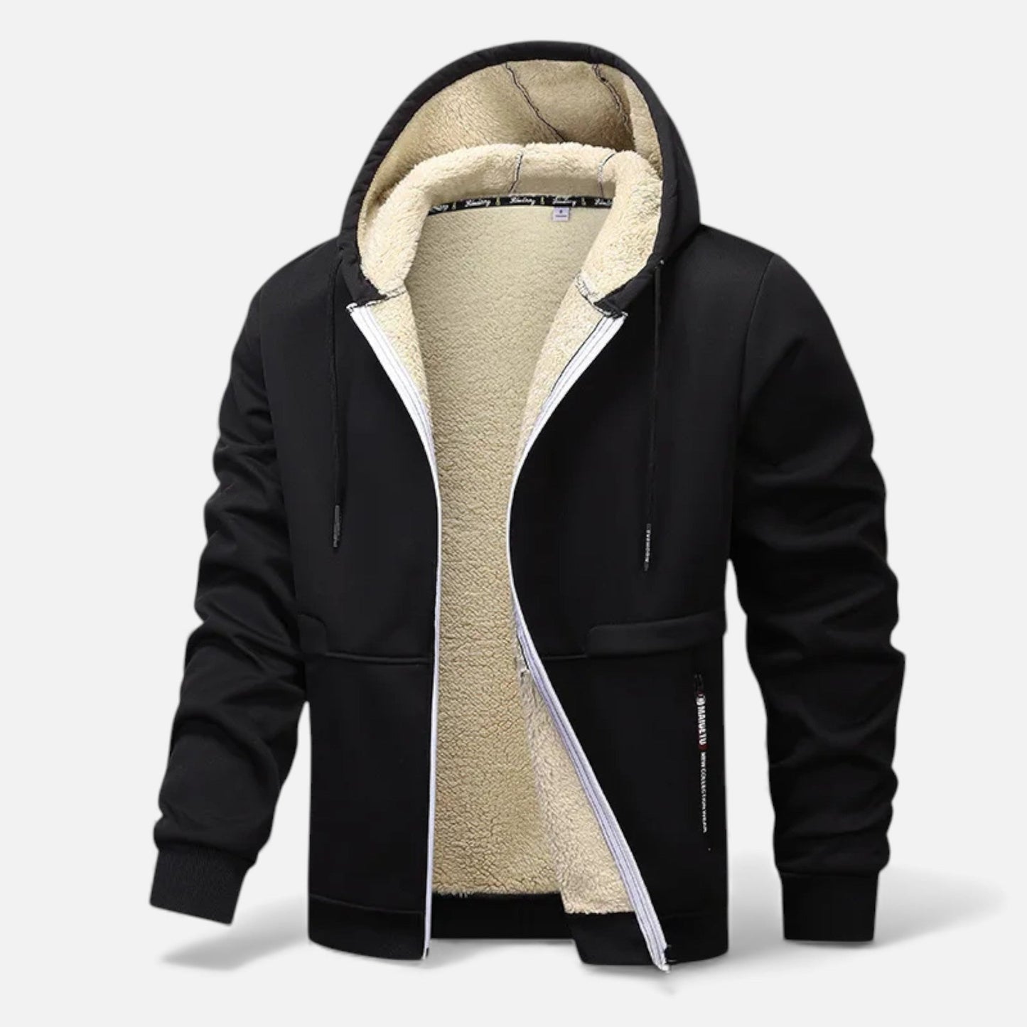 Warm Men's Fleece Lined Winter Jacket