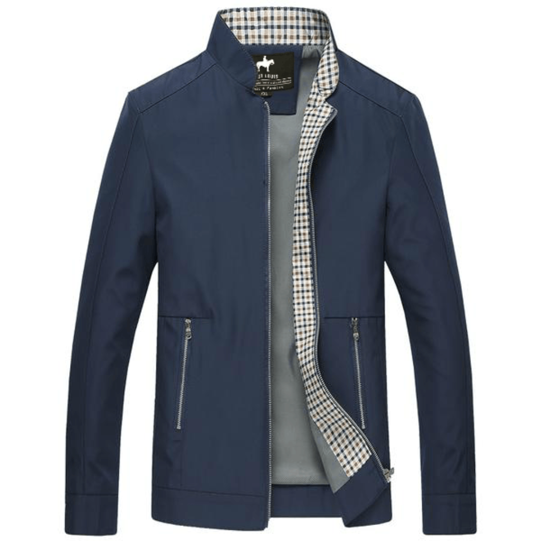 VogeLuxe | Men’s Classic Full Zip Blouson Jacket