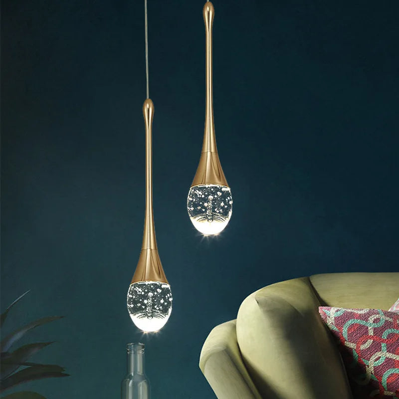 Stylish Glass Hanging Light with Soft Glow