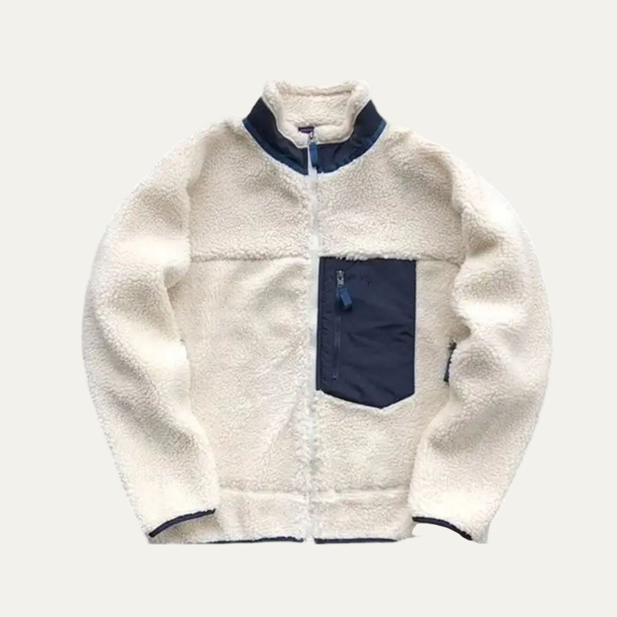 VogeLuxe | Men’s Teddy Full Zip Sherpa Fleece Jacket