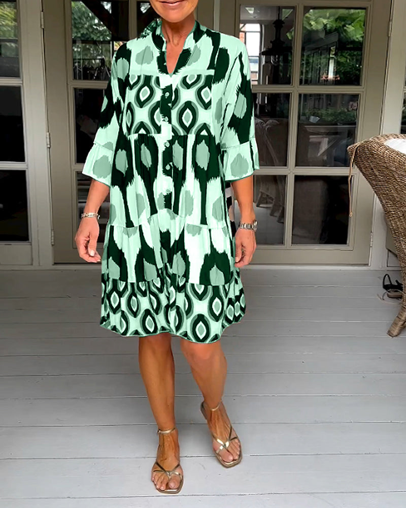 Ladies' Floral Summer Party Dress