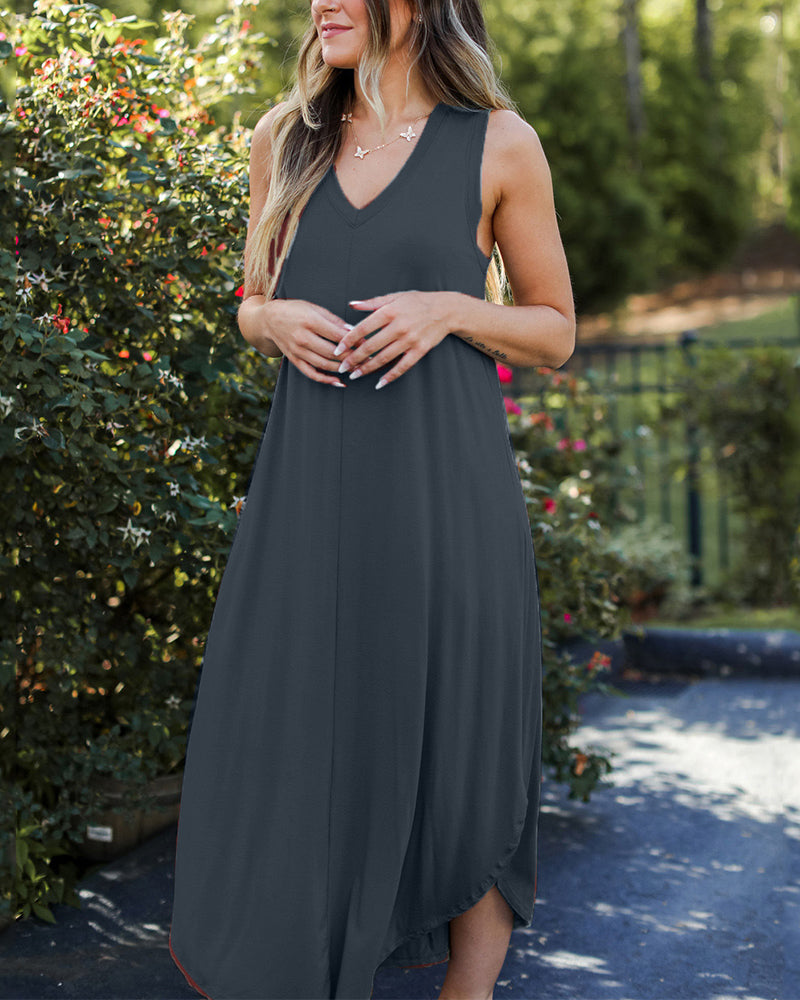 Casual Floral Knee Length Women's Dress