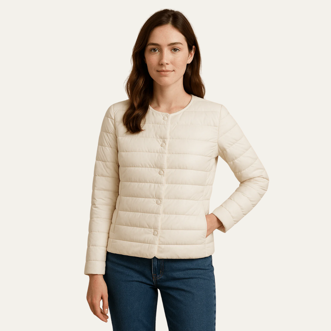 VogeLuxe | Women’s Lightweight Quilted Snap Jacket