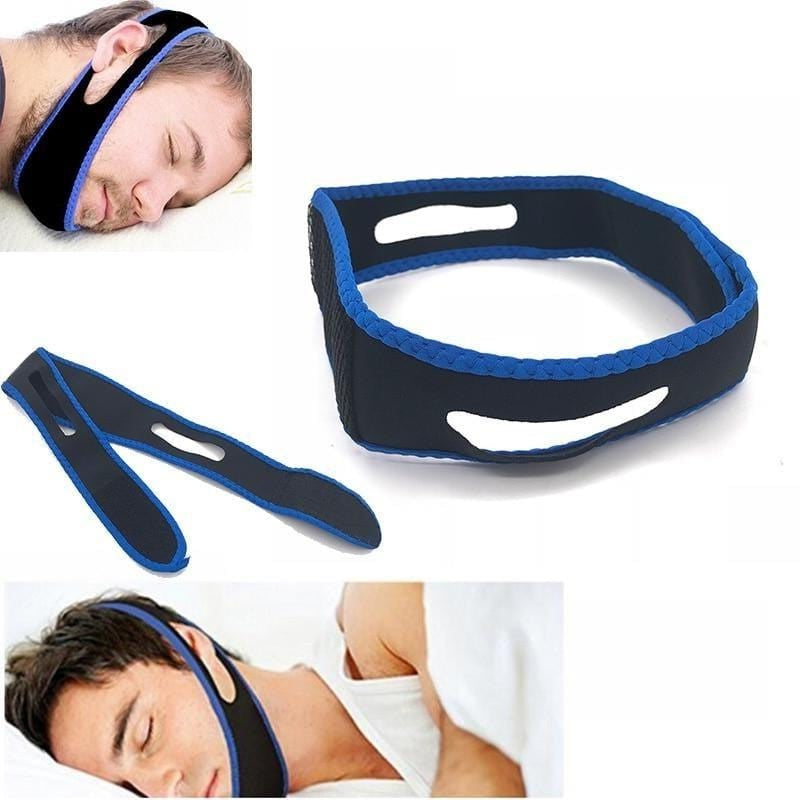 Anti Snore Chin Strap Sleep Aid Belt, Black - VogeLuxe