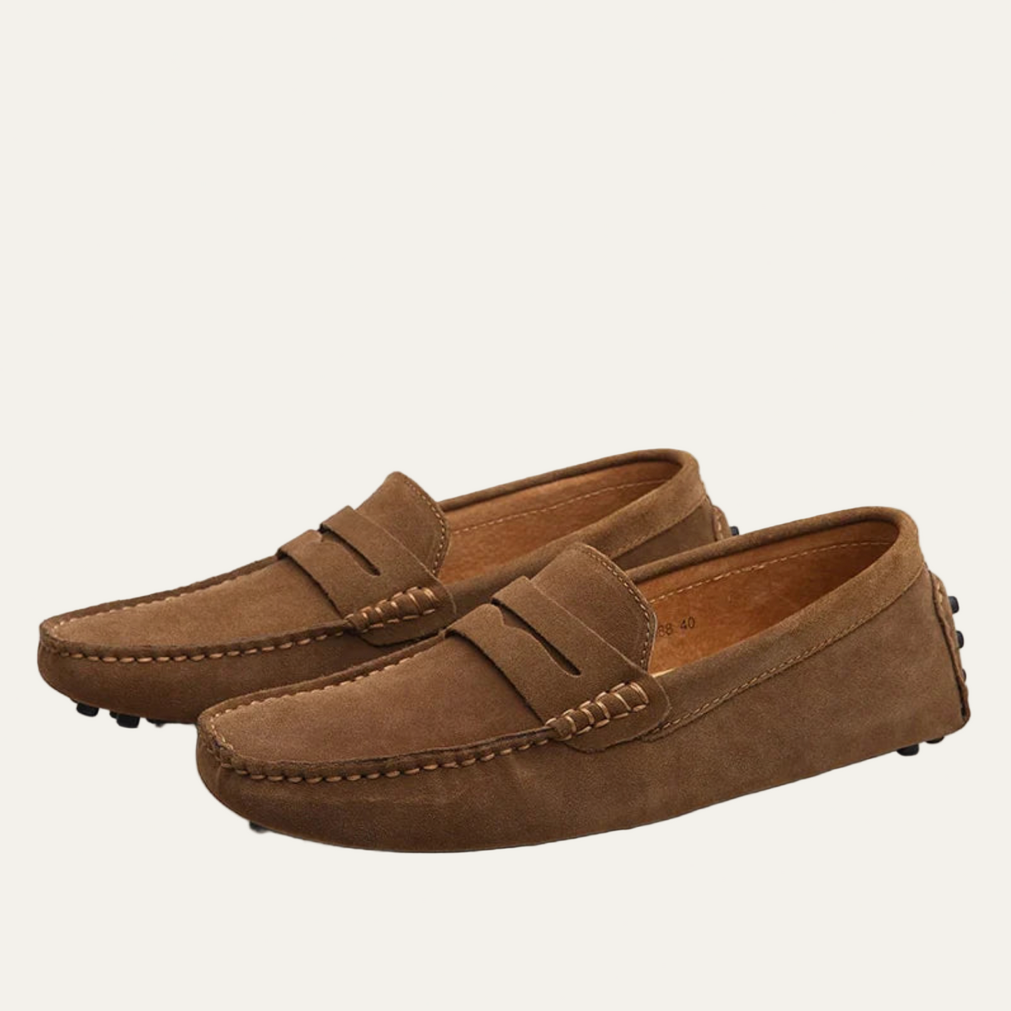 VogeLuxe | Men’s Suede Texture Slip On Driving Moccasins