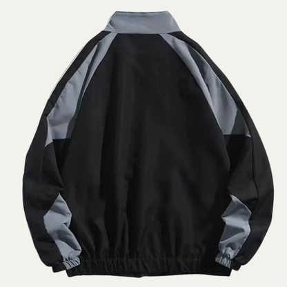 VogeLuxe | Men’s Sporty Track Jacket with Contrast Panels