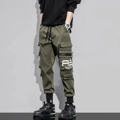 Relaxed Fit Men's Cargo Pants with Multiple Pockets - VogeLuxe