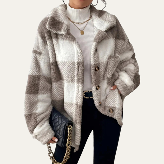 VogeLuxe | Women’s Oversized Plaid Shacket