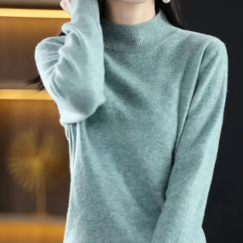 Cozy Women's Warm Turtleneck Jumper Sweater - VogeLuxe