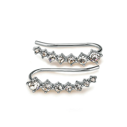 Sparkling Diamond Stud Earrings