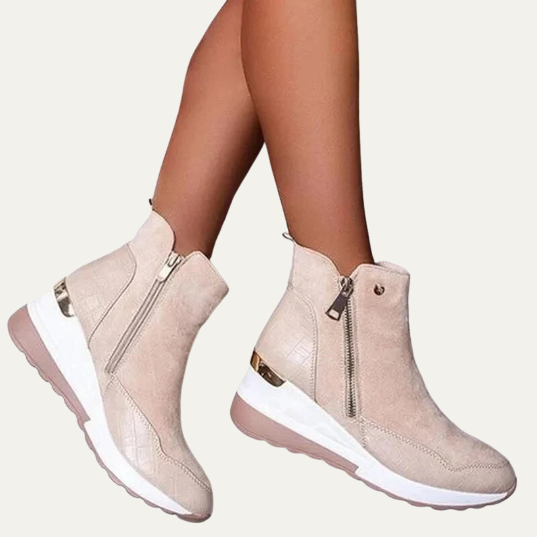 VogeLuxe | Women’s Casual Faux Suede High Top Sneaker Boot