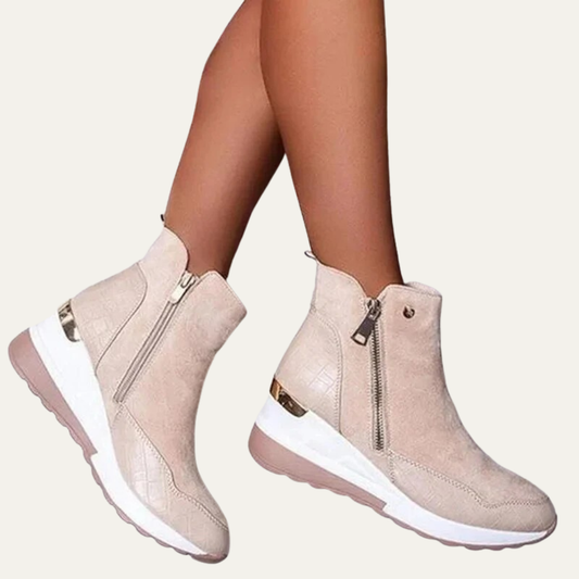 VogeLuxe | Women’s Casual Faux Suede High Top Sneaker Boot