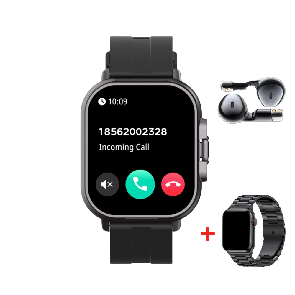 Versatile Smart Watch with Bluetooth Headphones