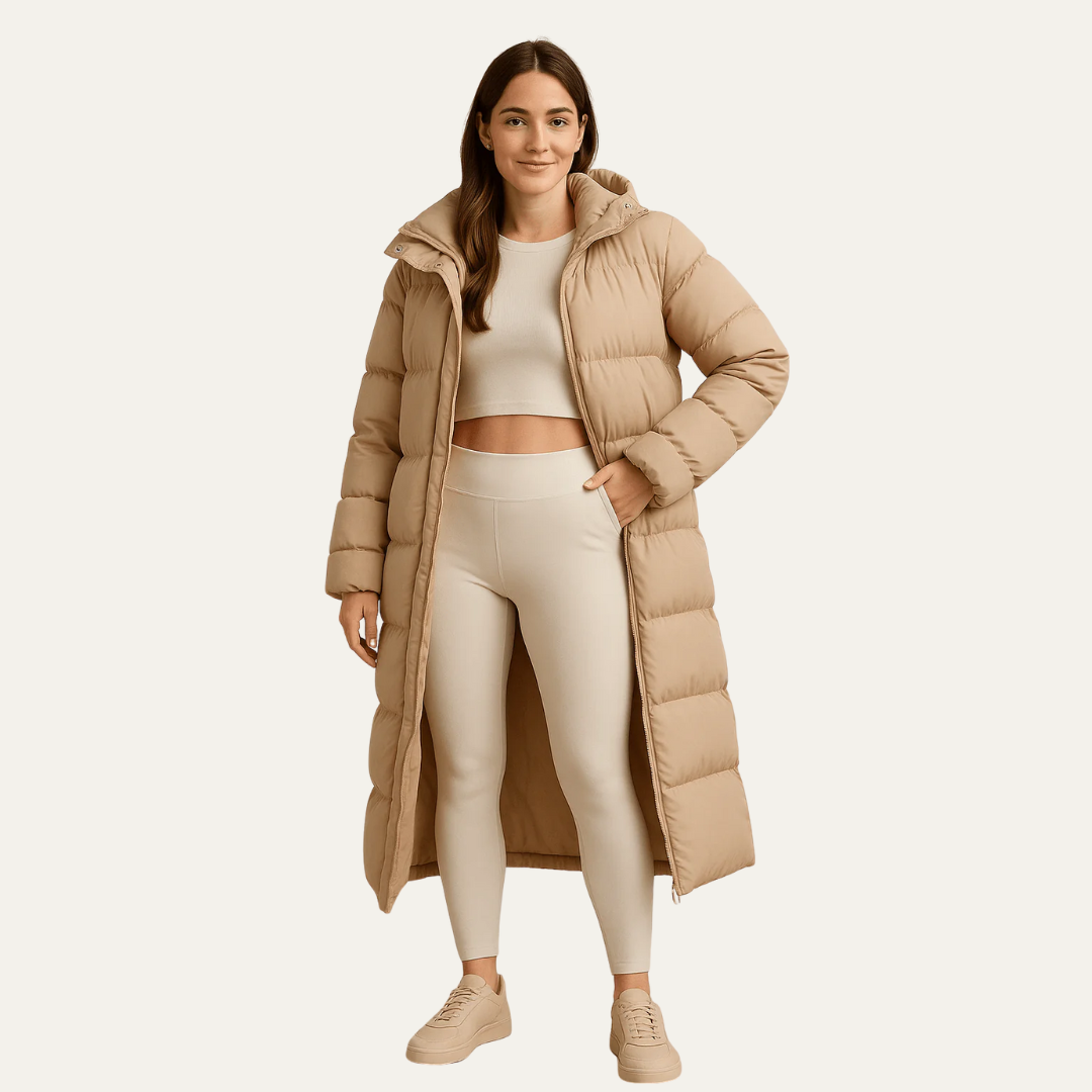 VogeLuxe | Women’s Oversized Maxi-Length Puffer Coat