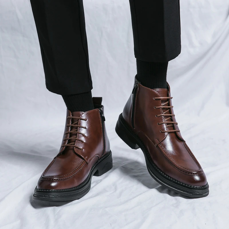 Classic Vegan Chelsea Ankle Boots for Men - VogeLuxe