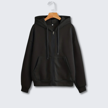 Women's Green Hooded Sweatshirt Soft Cozy Winter Wear