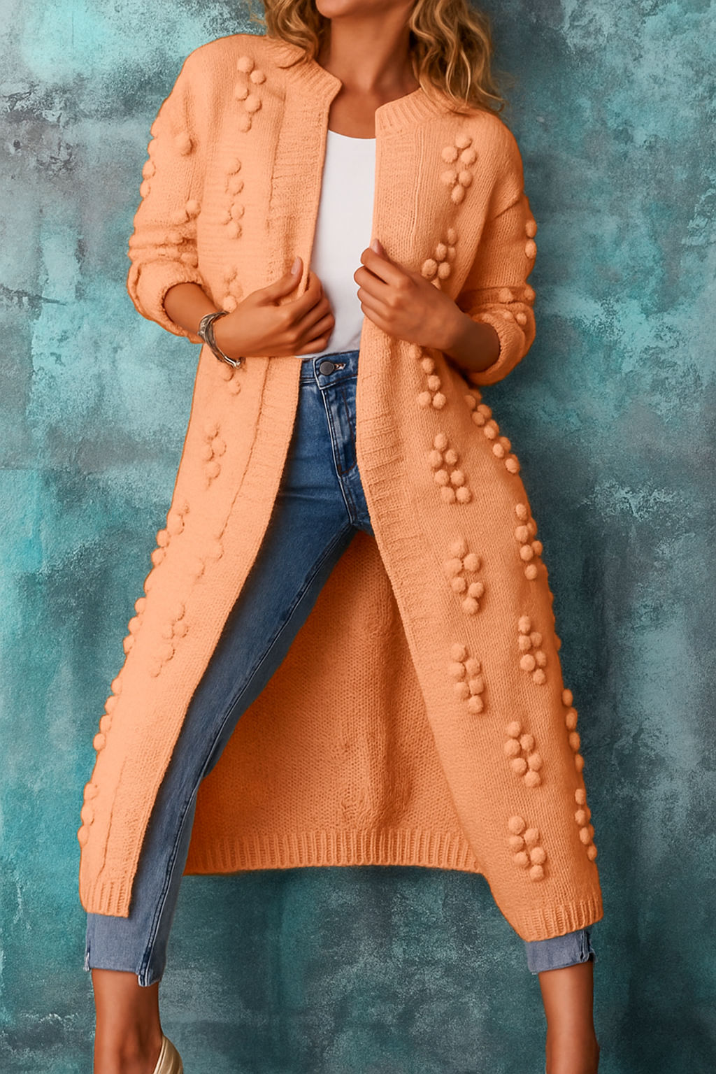 Women's Oversized Open Front Cozy Cardigan Sweater